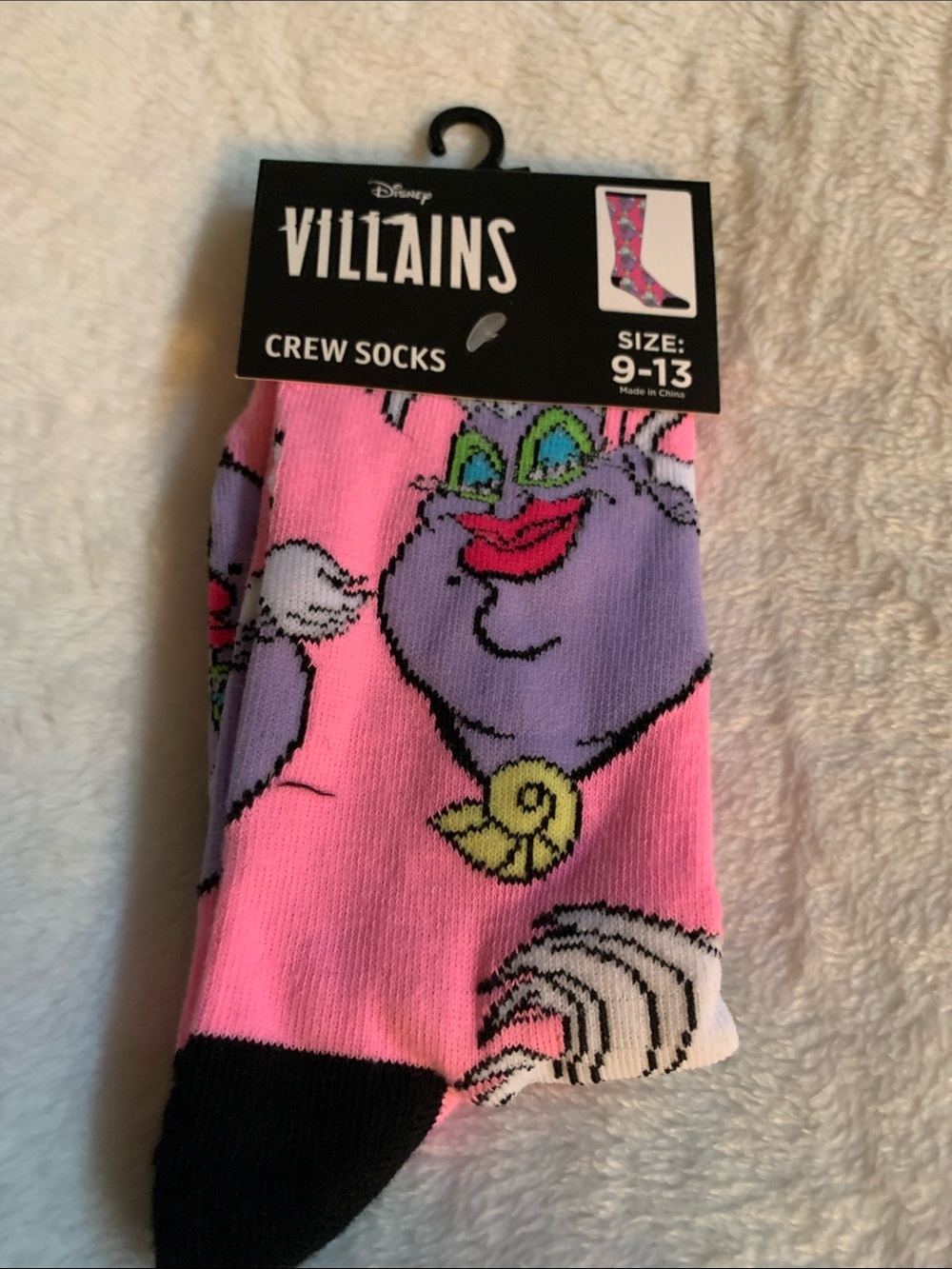 Ursula Pink Crew Socks